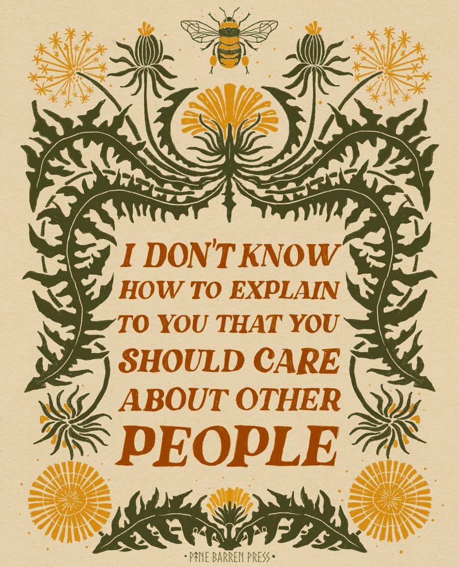 This meme is a humorous quote from the TV show "The Office" that is often used to express a lack of understanding or empathy towards someone's feelings or situation. The text reads: "I don't know how to explain to you that you should care about other people." The image is likely a simple, text-based graphic with this quote, possibly with a simple background or no image at all.